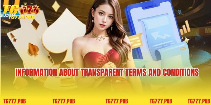 Information about transparent Terms and conditions regulations at TG777